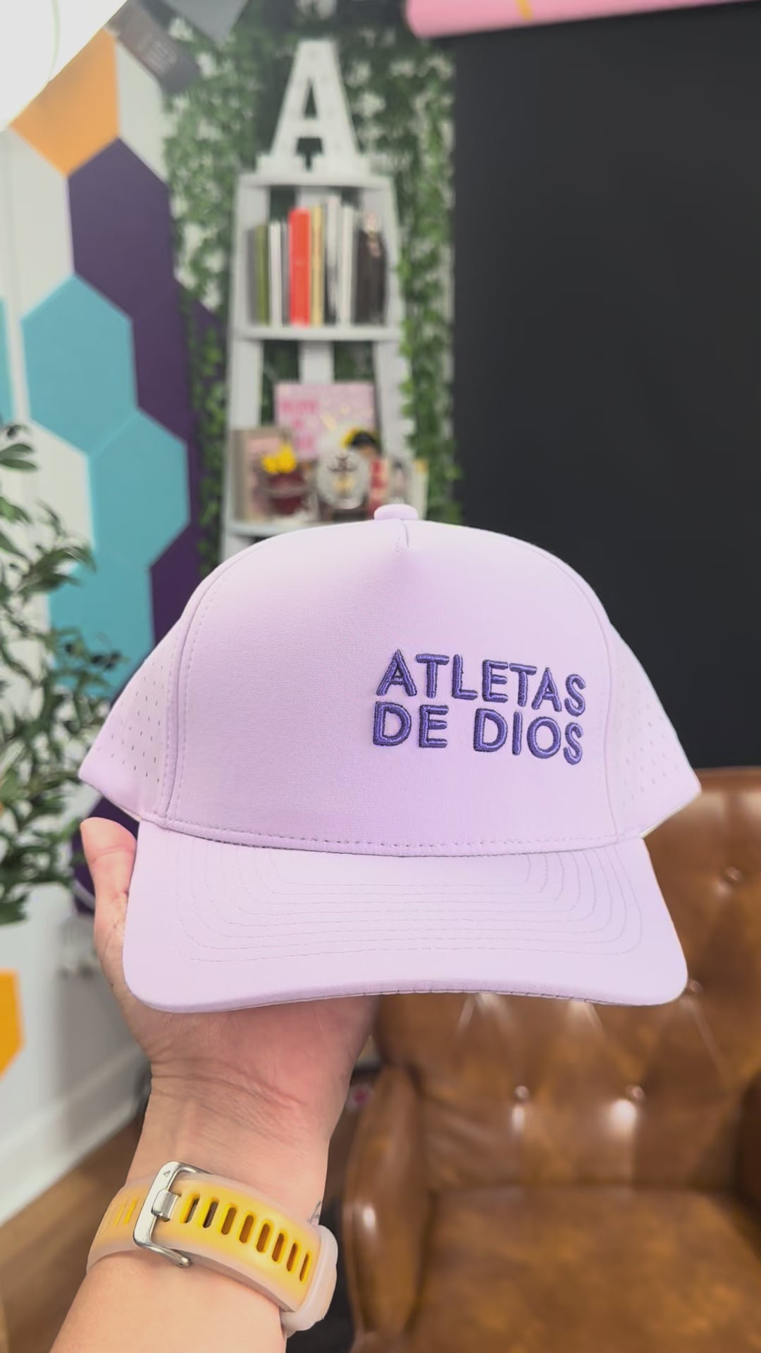 Gorra Atletas de Dios Morada